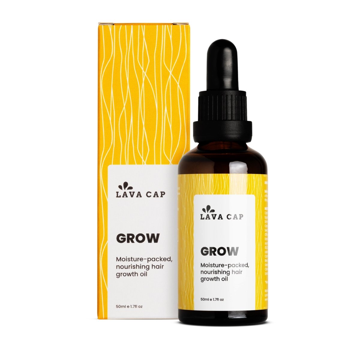 GROW Nourishing Hair Oil - Lava Cap