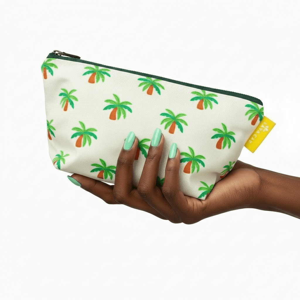 Premium Cotton Washday Bag | Palm Trees - Lava Cap
