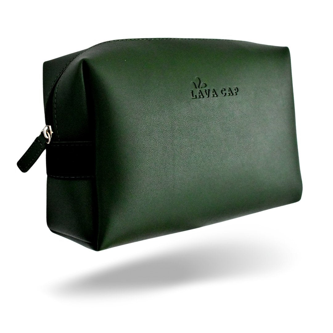 Classic Washday Toiletry Bag | Dark Olive Green - Lava Cap