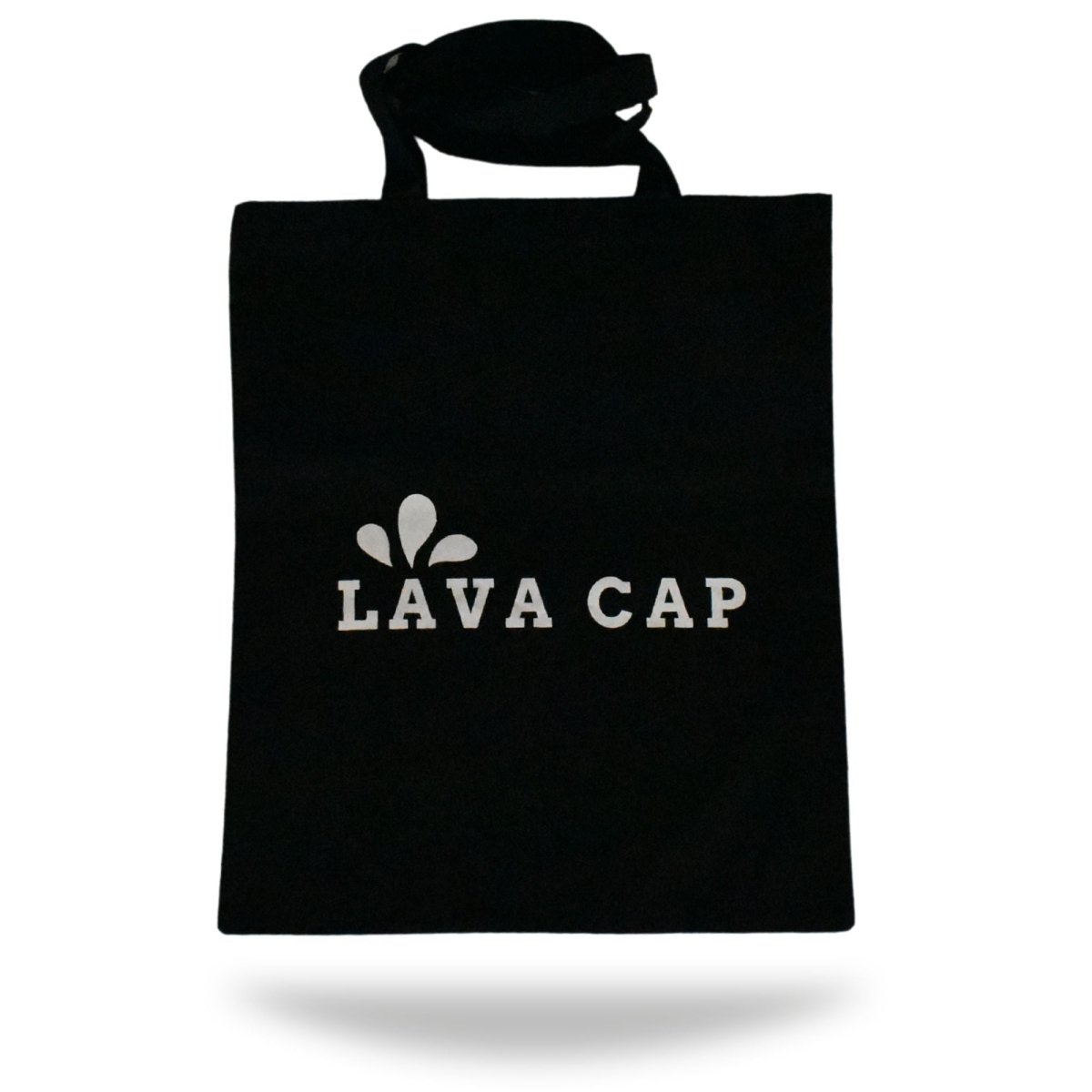 'Lava Cap' Classic Tote Bag - Pure Black - Lava Cap