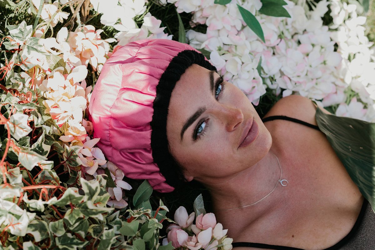 Retba Rose Lava Cap + Scalp Massager | Hot Conditioning Steamer Cap Kit - Lava Cap