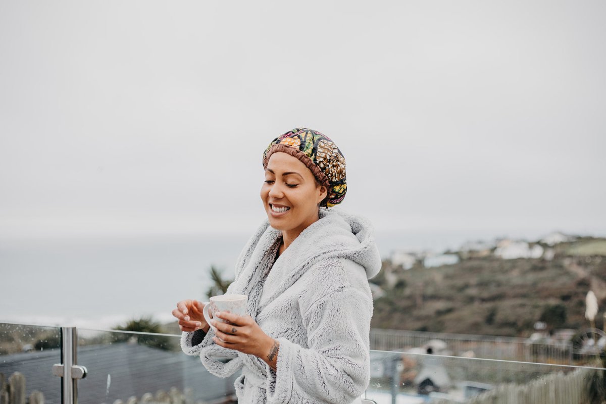 Tropikara Lava Cap + Palm Pebble | Hot Conditioning Steamer Cap Kit - Lava Cap