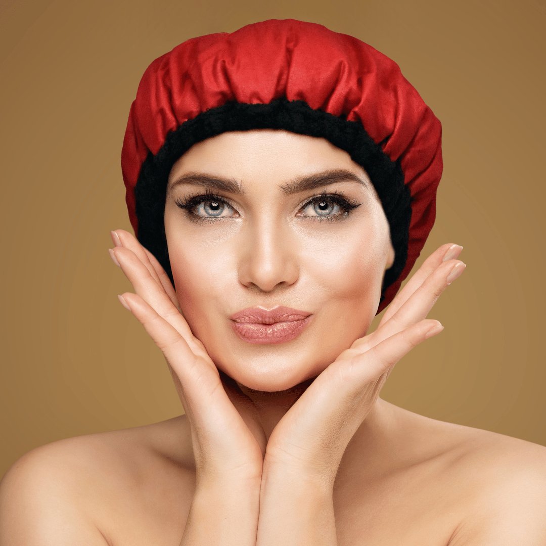 Crimson Lava Cap Kit | Hot Conditioning Steamer Cap Set - Lava Cap