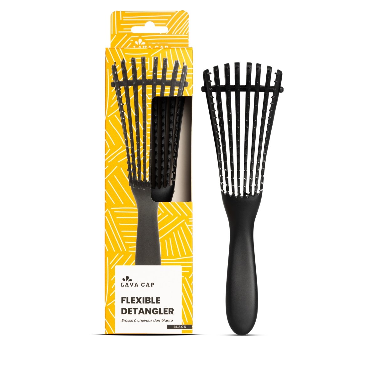Flexible Detangler Hairbrush - Lava Cap