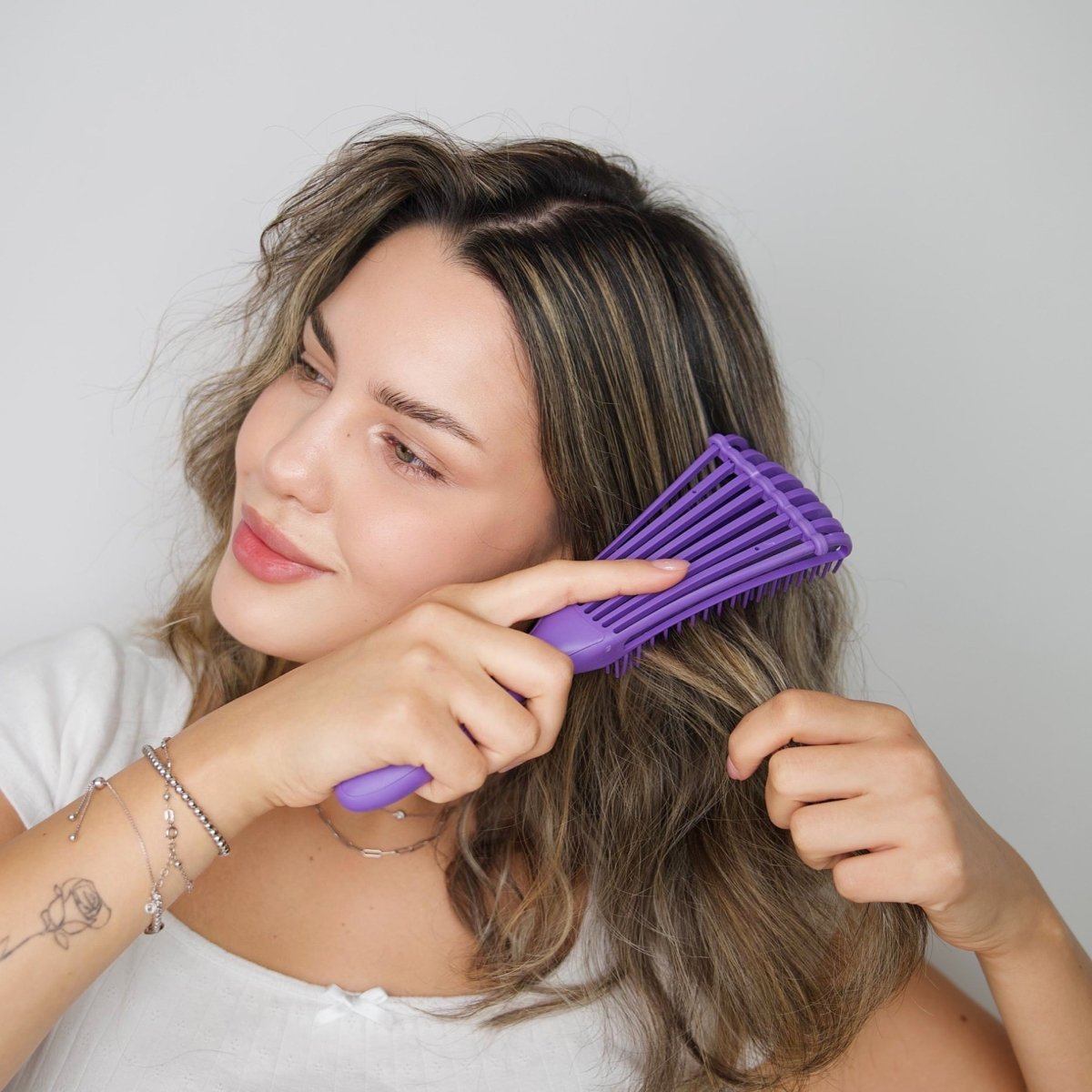 Flexible Detangler Hairbrush - Lava Cap