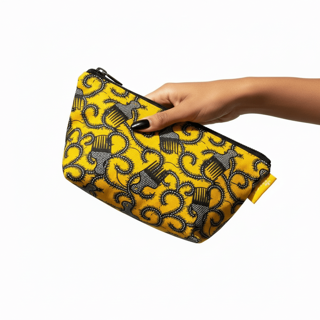 Premium Cotton Washday Bag | Comb Print - Lava Cap