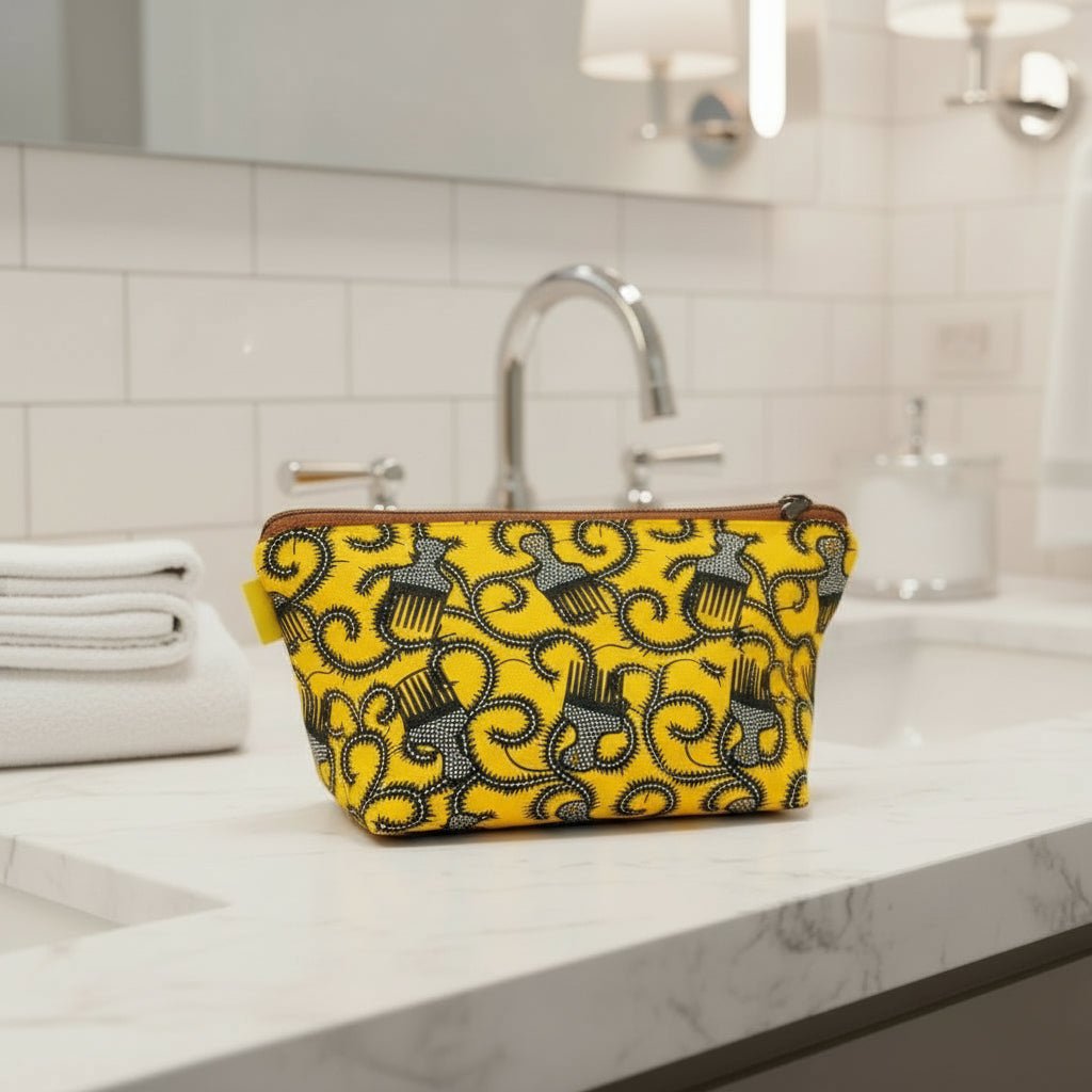 Premium Cotton Washday Bag | Comb Print - Lava Cap