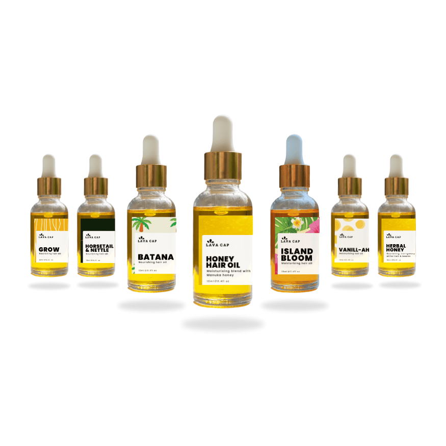 Travel - Sized Hair Oil Trio - Lava Cap