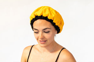 Amber Pop Lava Cap + Flexible Detangler | Hot Conditioning Steamer Cap Kit - Lava Cap