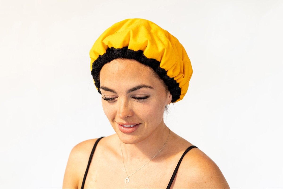 Amber Pop Lava Cap + Lemon Scalp Massager | Hot Conditioning Steamer Cap Kit - Lava Cap