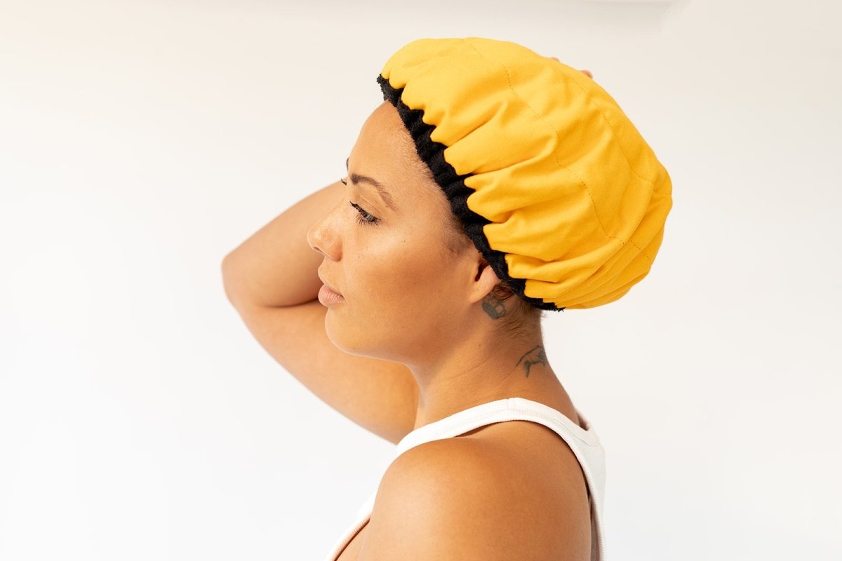 Amber Pop Lava Cap + Scalp Massager | Hot Conditioning Steamer Cap Kit - Lava Cap