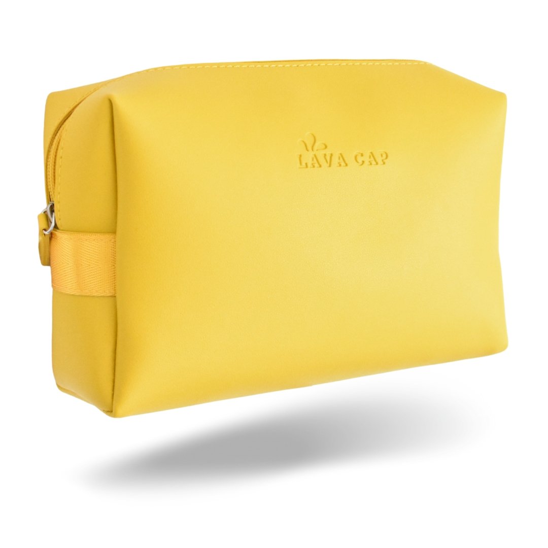 Classic Washday Toiletry Bag | Sunflower Yellow - Lava Cap