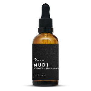 MUDI Stimulating Beard Oil - 50ml - Lava Cap