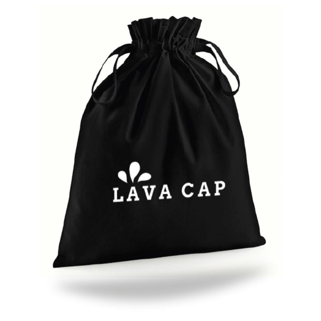 Organic Cotton Draw Cord Pouch Dust Bag - Lava Cap