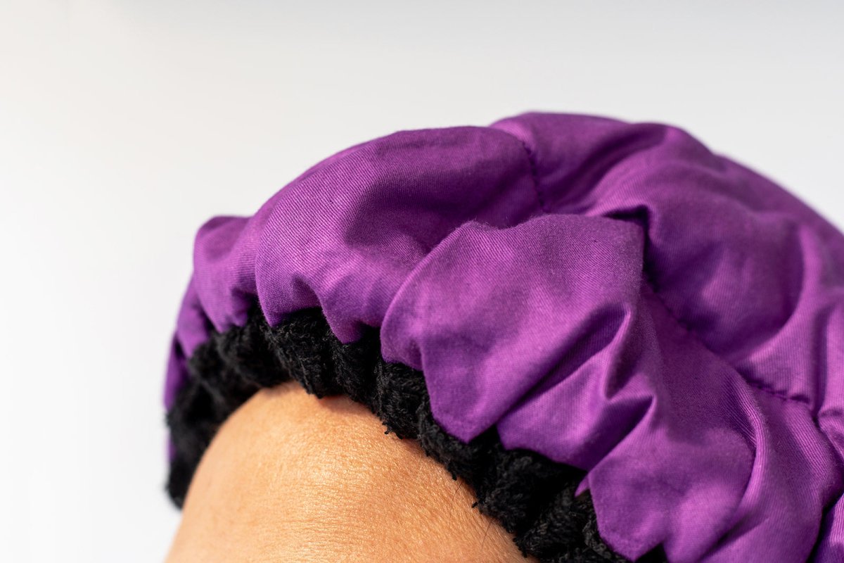 Purple Jacaranda Lava Cap MINI + Flexible Detangler | Hot Conditioning Steamer Cap Kit for Kids - Lava Cap