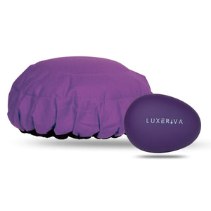 Purple Jacaranda Lava Cap MINI + Palm Pebble Detangler | Hot Conditioning Steamer Cap Kit for Kids - Lava Cap