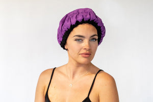 Purple Jacaranda Lava Cap + Scalp Massager | Hot Conditioning Steamer Cap Kit - Lava Cap