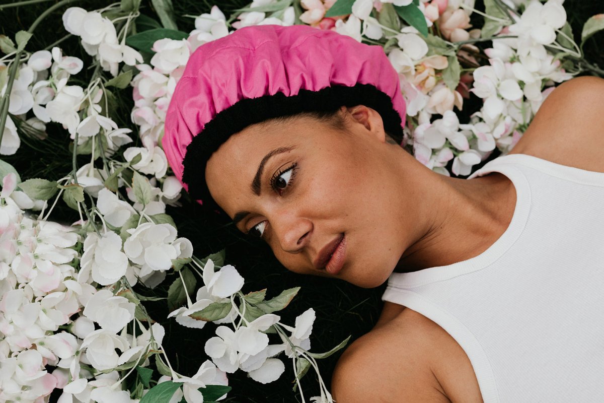 Retba Rose Lava Cap + Flexible Detangler | Hot Conditioning Steamer Cap Kit - Lava Cap