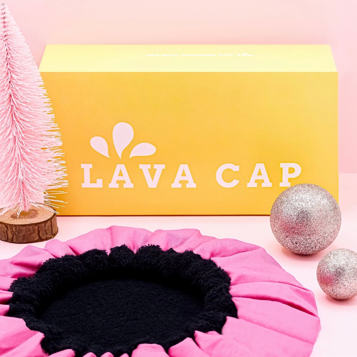 Retba Rose Lava Cap + Flexible Detangler | Hot Conditioning Steamer Cap Kit - Lava Cap