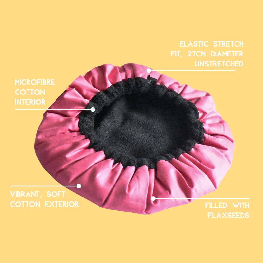 Retba Rose Lava Cap + Flexible Detangler | Hot Conditioning Steamer Cap Kit - Lava Cap